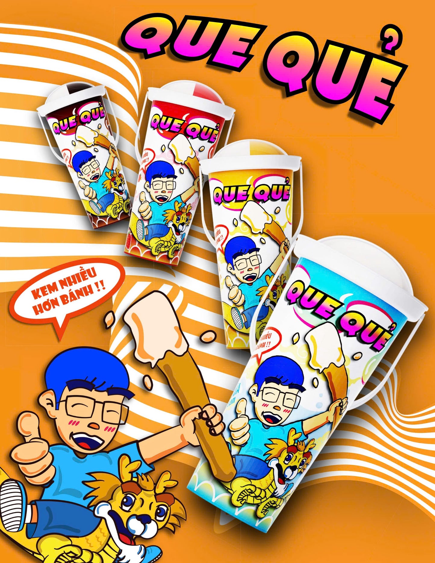 COMBO MIX Bánh Ly Que Quẻ - LỐC 10 cái