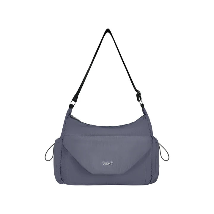 FRONT Nylon Crossbag D424 - STORM GREY - M