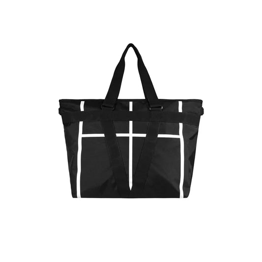 FRONT ATHLETE "SPORT FIELD" Tote Bag YE24 - BLACK